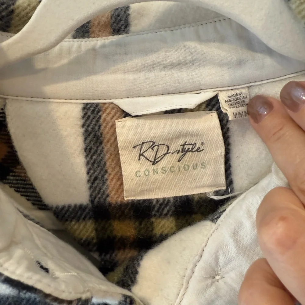 RD Style Checkered Wool Blend Jacket - Picture 2 of 11